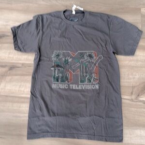 MTV Music Television Grey Graphic Tee